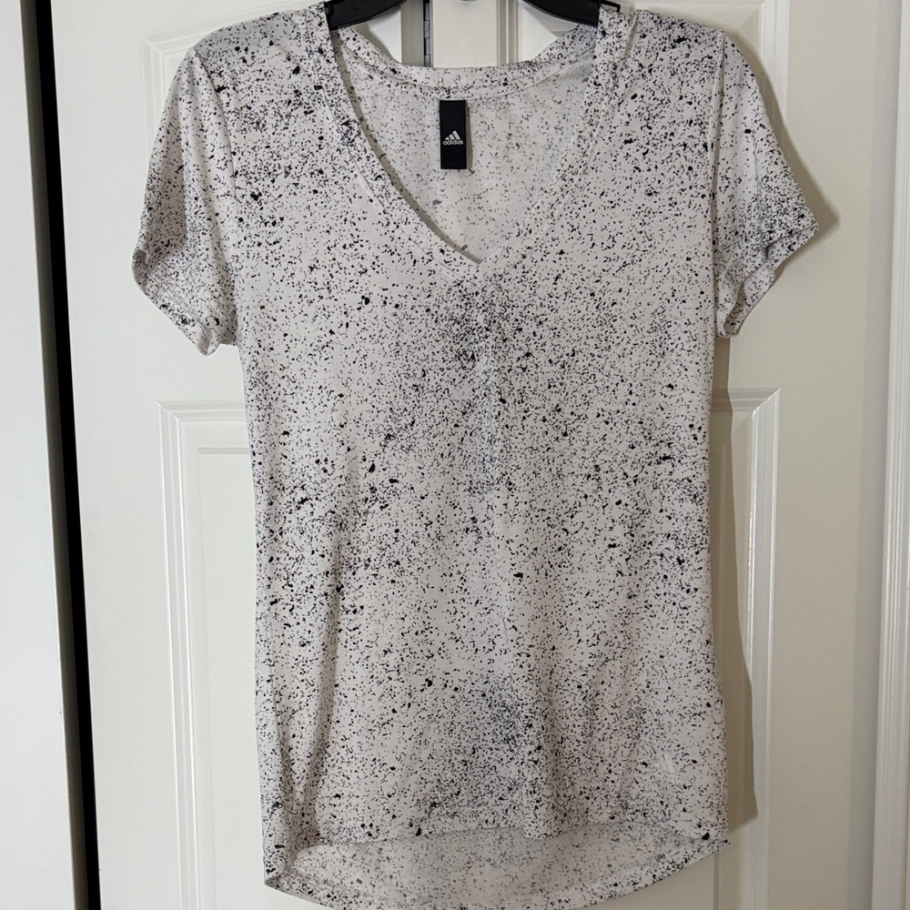 Adidas Women's Black Speckle Tee